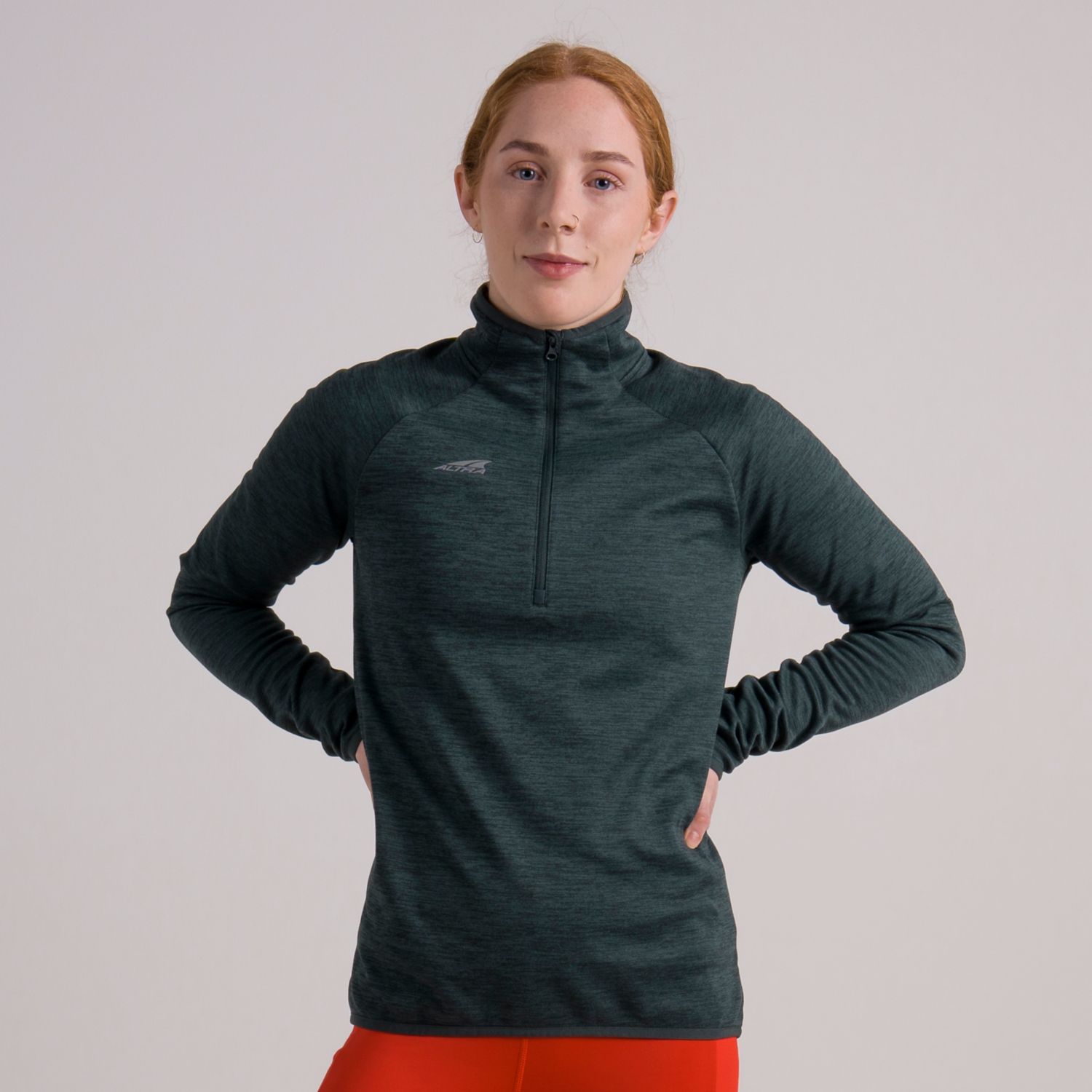 Altra Core 1/2 Zip Pullover Dames Donkergroen | Belgie-80169549