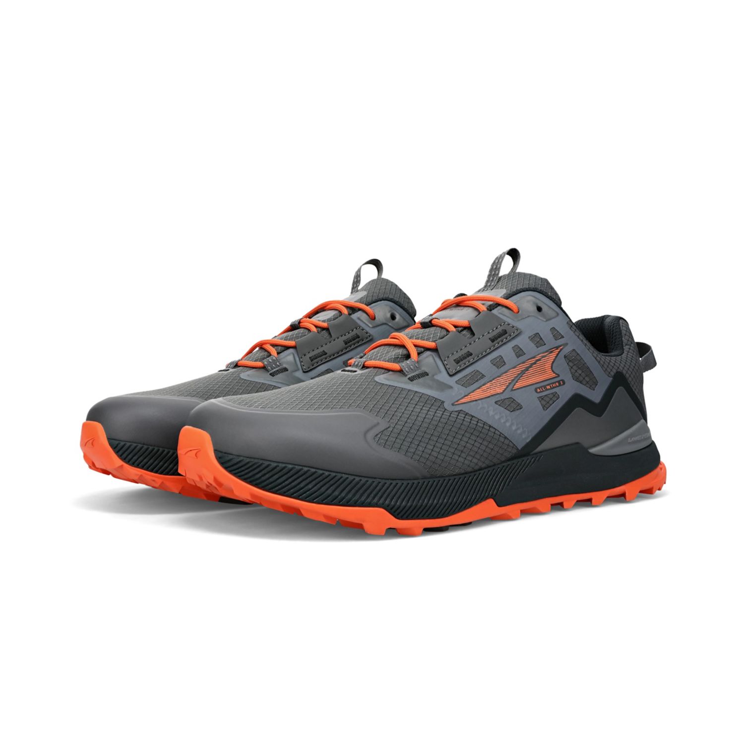 Altra Lone Peak All-wthr Low 2 Wandelschoenen Heren Grijs Oranje | Belgie-06597439