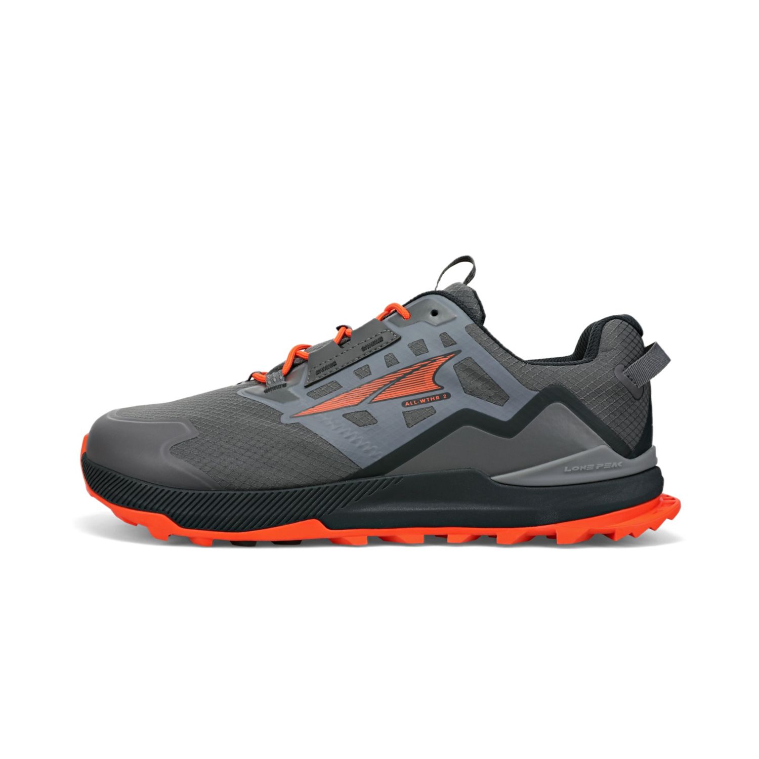 Altra Lone Peak All-wthr Low 2 Wandelschoenen Heren Grijs Oranje | Belgie-06597439