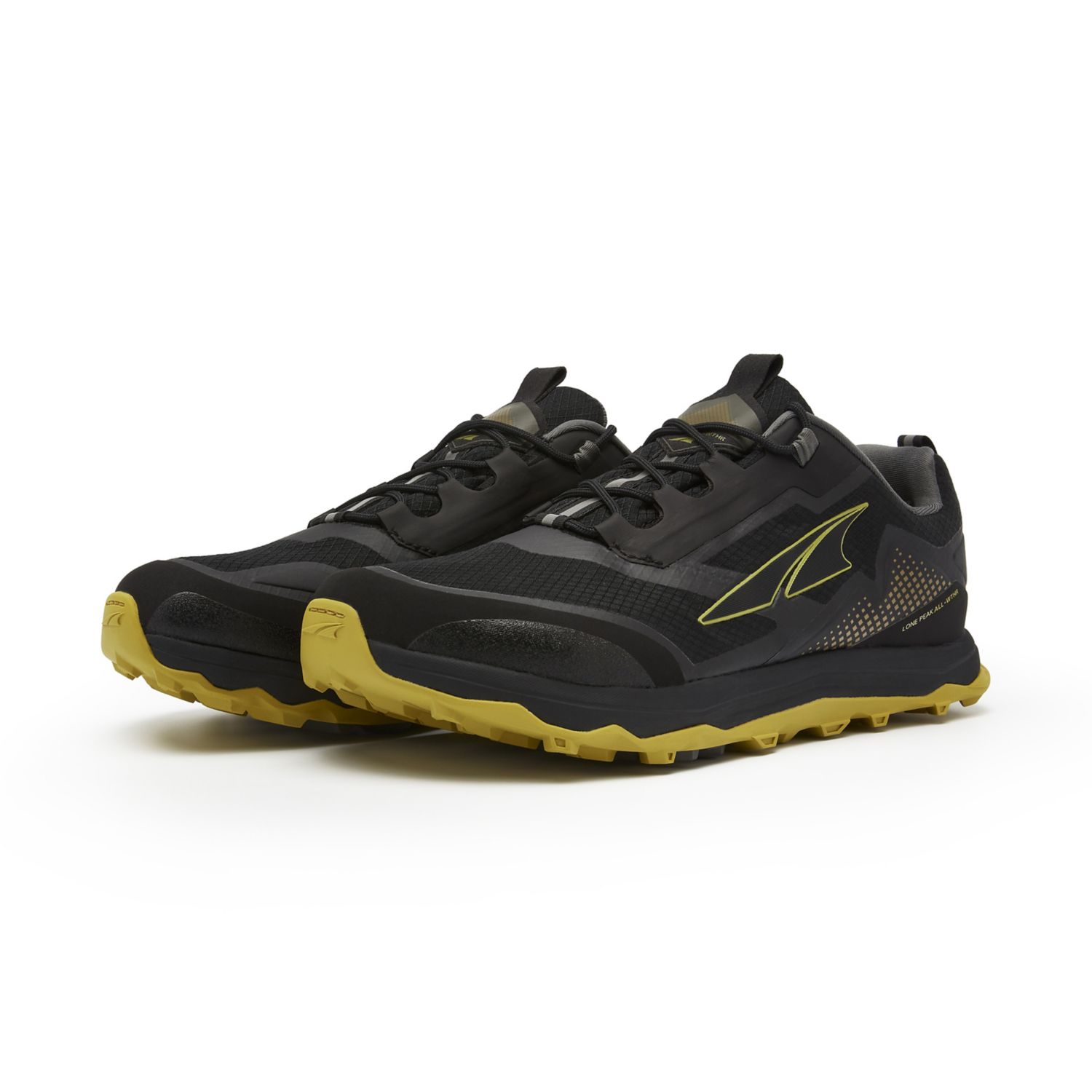 Altra Lone Peak All-wthr Low Trailrunning Schoenen Heren Zwart Geel | Belgie-36147589