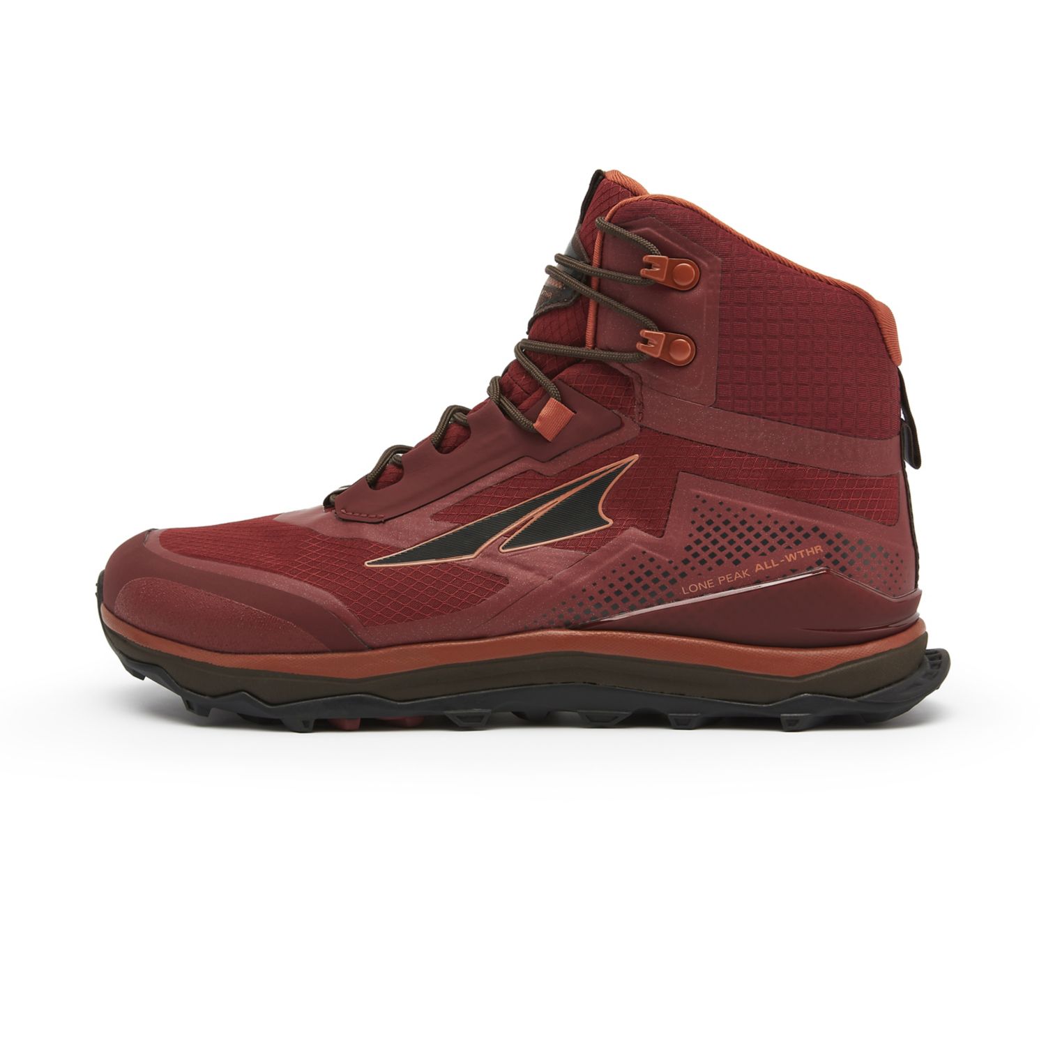 Altra Lone Peak All-wthr Mid Wandellaarzen Heren Bordeaux | Belgie-61073929