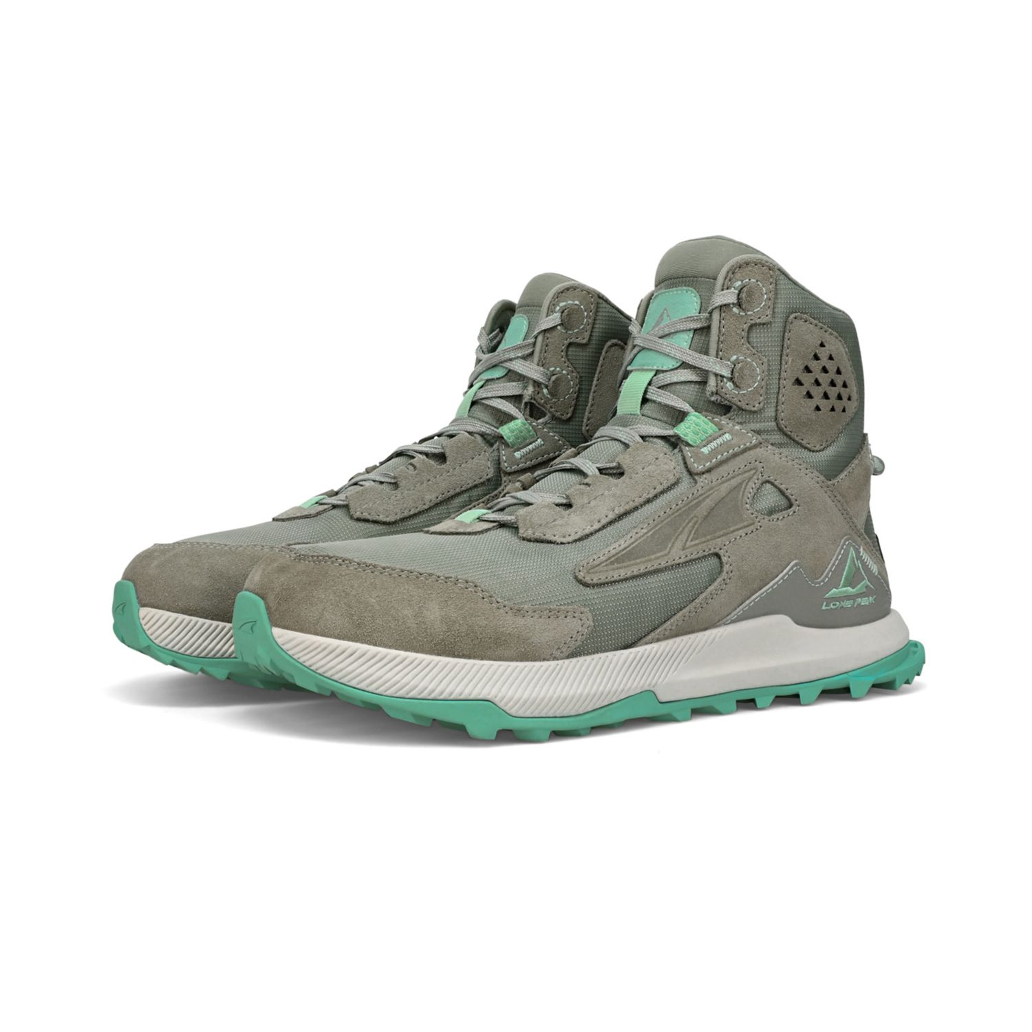 Altra Lone Peak Hiker 2 Wandellaarzen Dames Grijs Groen | Belgie-51239809