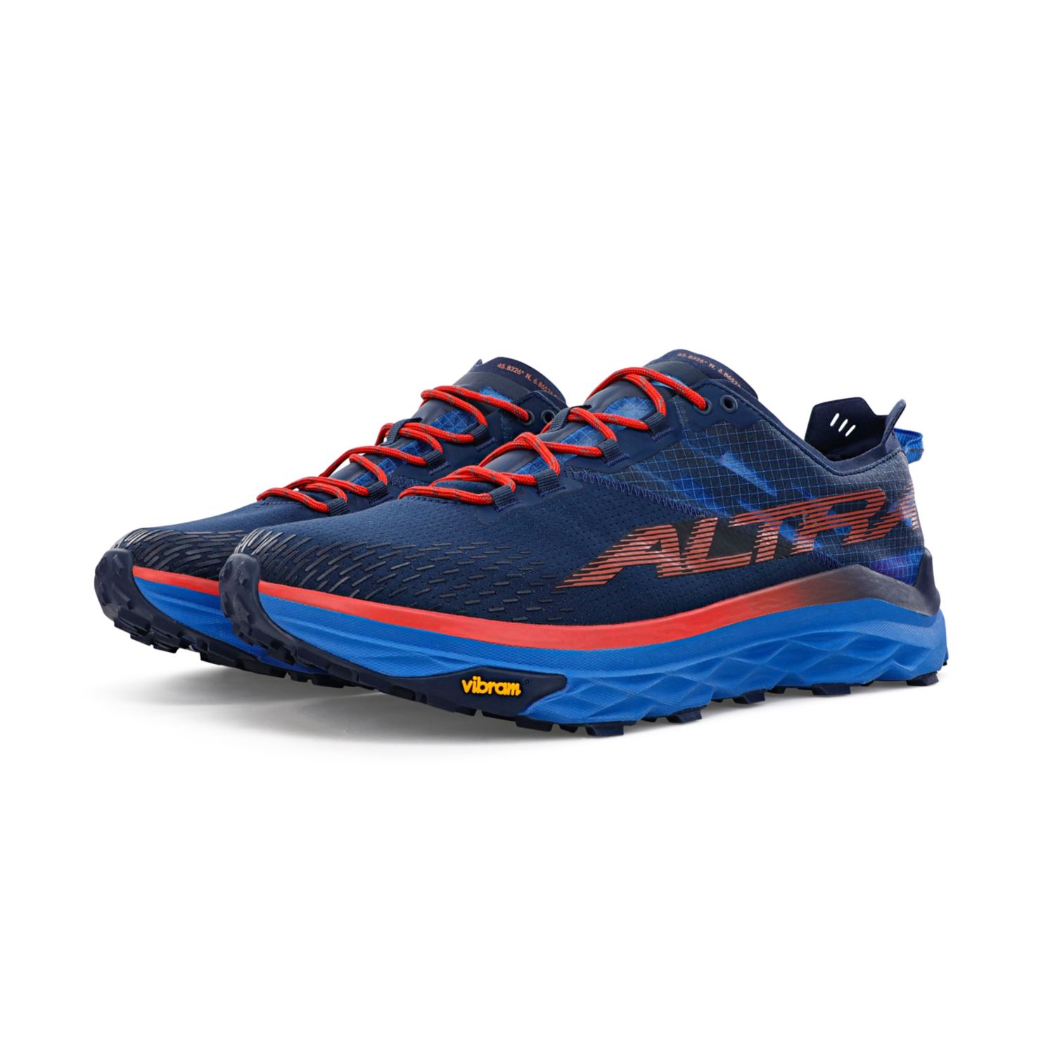 Altra Mont Blanc Trailrunning Schoenen Heren Blauw Rood | Belgie-10596239