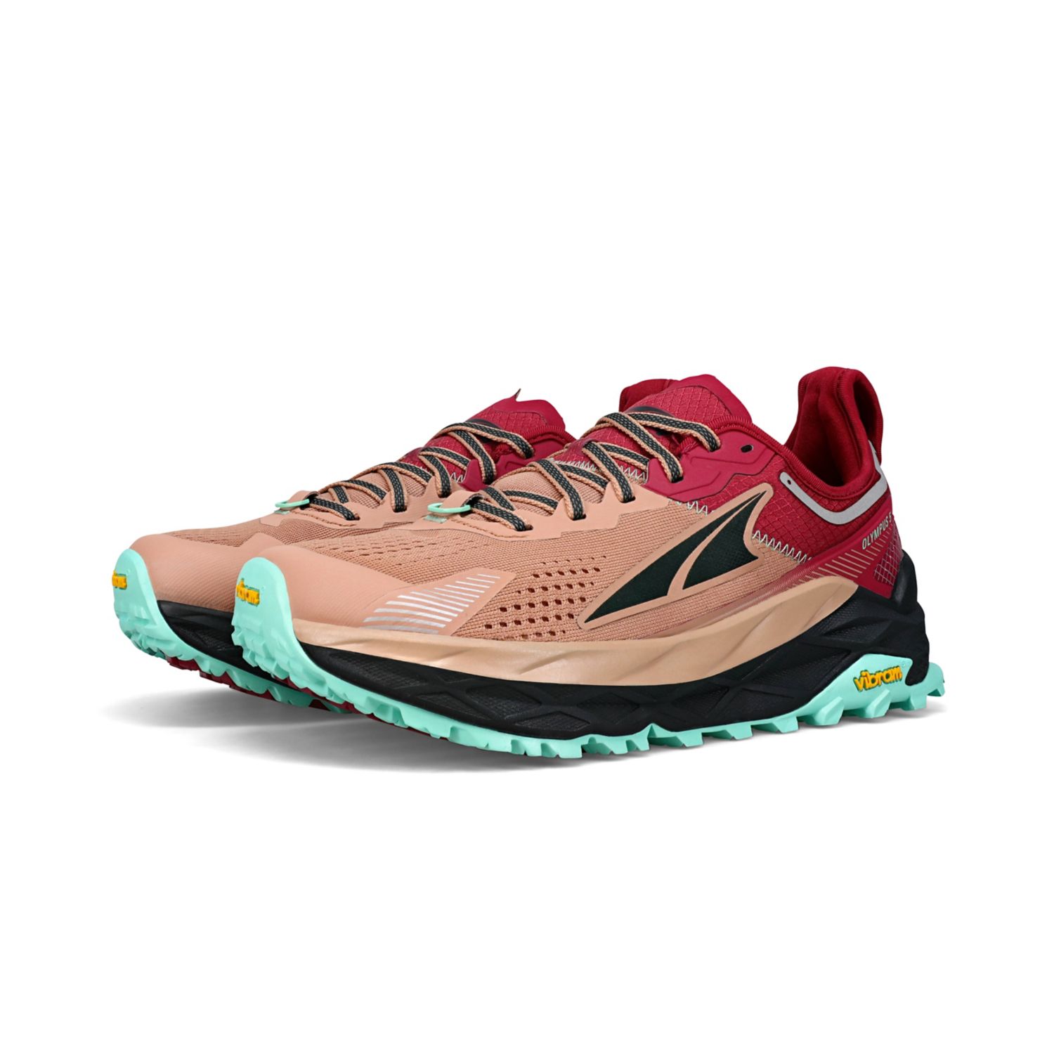 Altra Olympus 5 Trailrunning Schoenen Dames Bruin Rood | Belgie-46513879