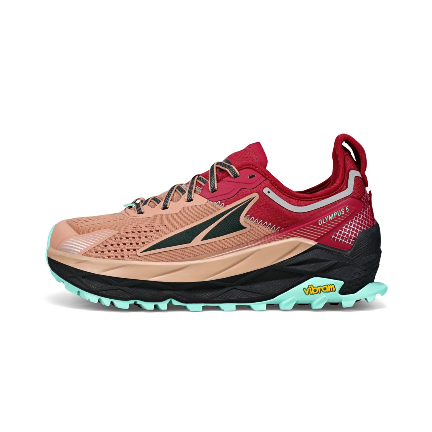 Altra Olympus 5 Trailrunning Schoenen Dames Bruin Rood | Belgie-46513879